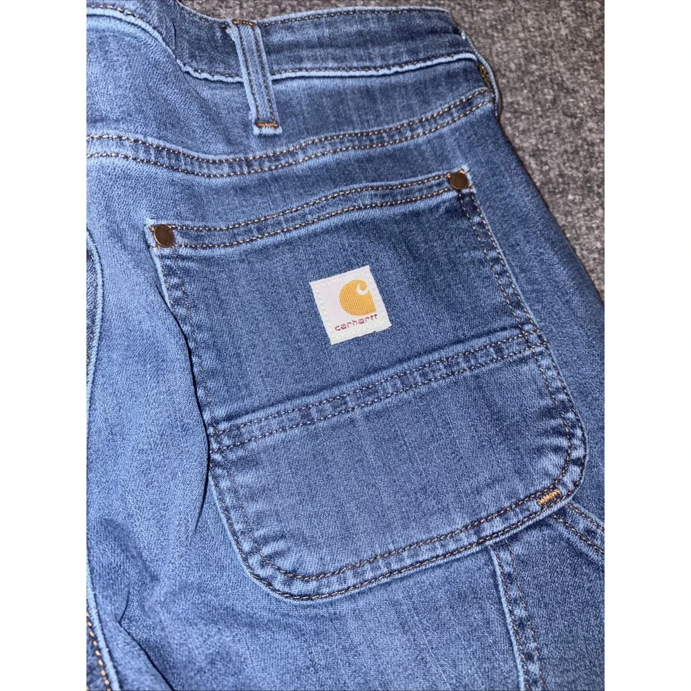 Carhartt Rugged Flex Relaxed Fit Double-Front Jean Size 12 Regular BD5110-W - Picture 5 of 13